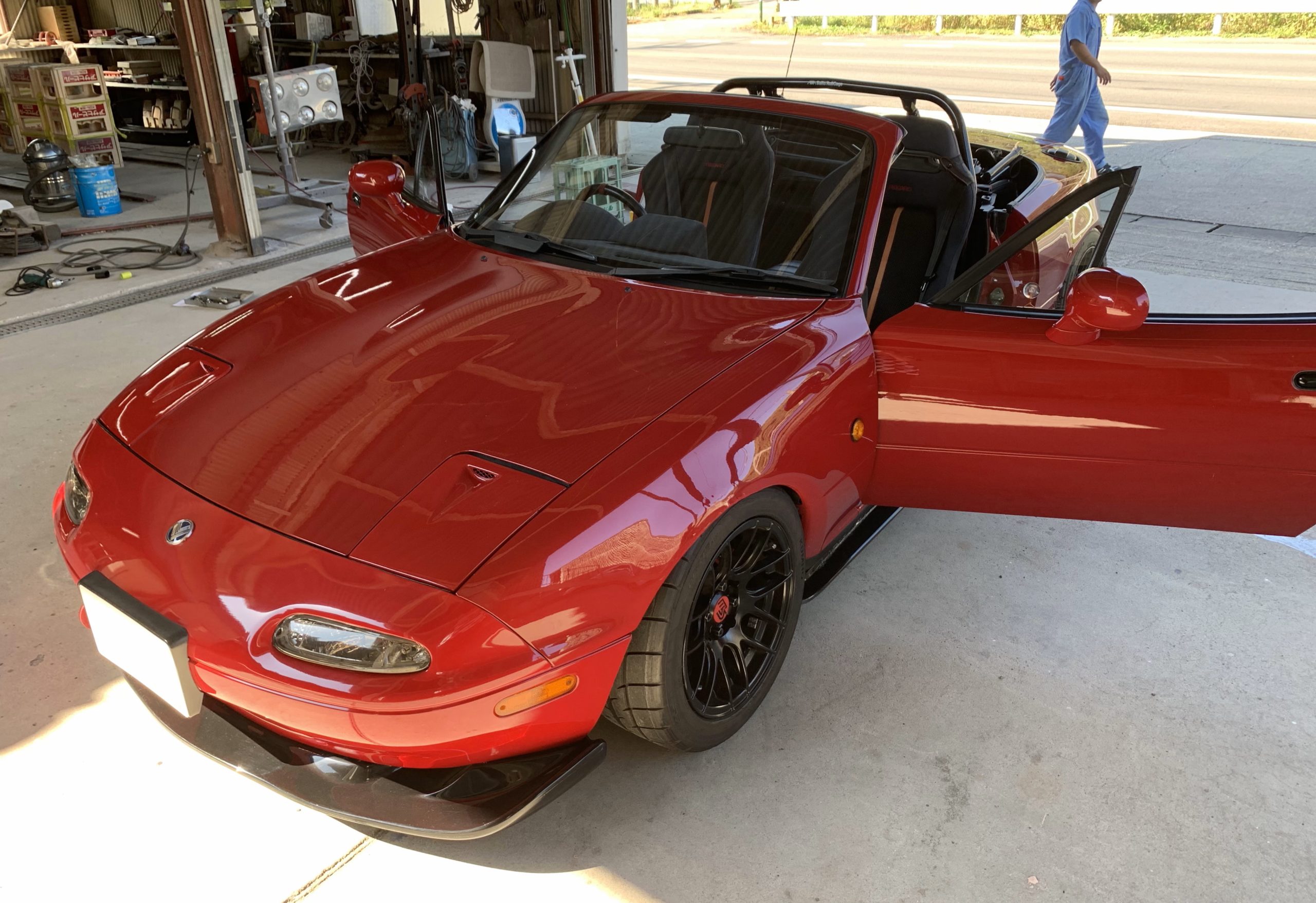 01721NP『 NA6CE ロードスター / 社外ロールケージ 』 スチール製ロールバー オクヤマ カービング CARBING 剛性アップ